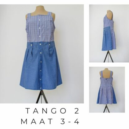 Speelse getailleerde jurk uit duurzaam materiaal TANGO